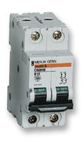 MERLIN GERIN,C60HD202,MCB, 2A, 2POLE, TYPE-D MERLIN GERINC60HD202