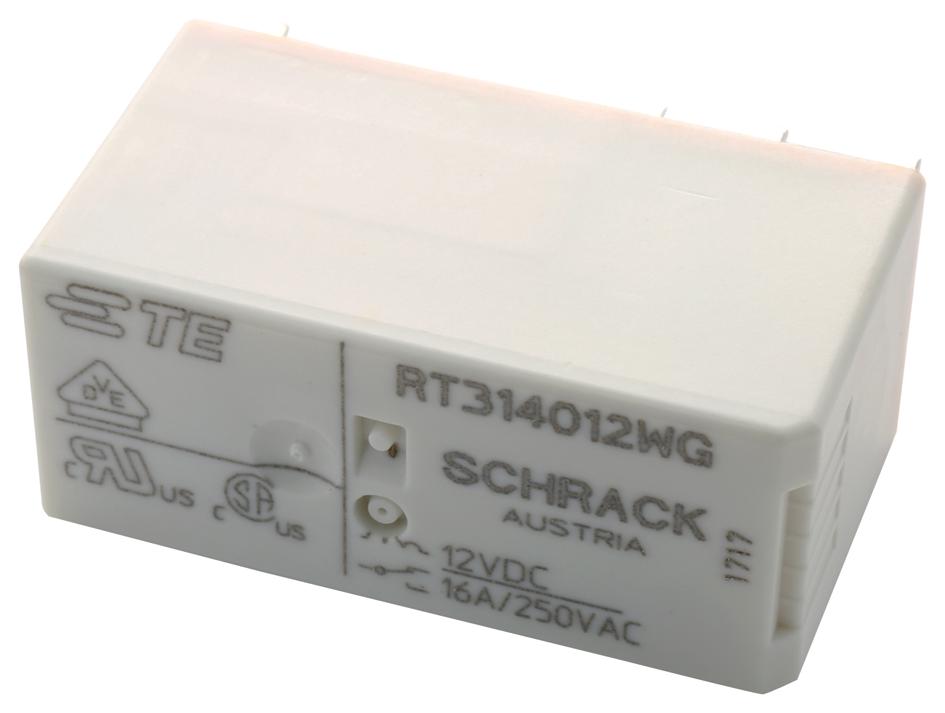 RT314F12 8-1393239-7 Schrack 12VDC 16A 1xU SPDT 240R NEW #BP 1 pc
