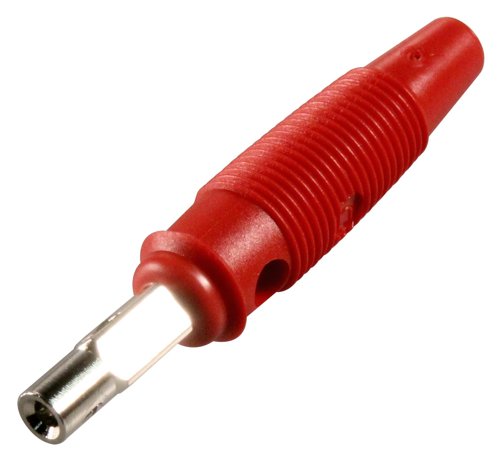 30 V ac Nickel Plated Hirschmann Test /& Measurement 60 V Red 4mm Banana Plug