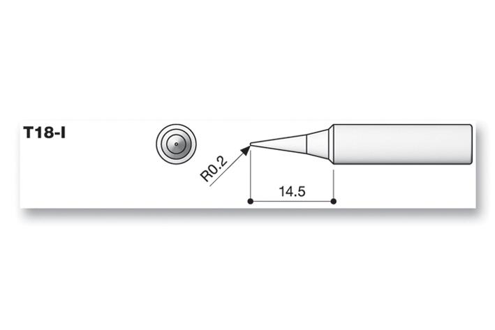 Hakko t18 deals tip dimensions