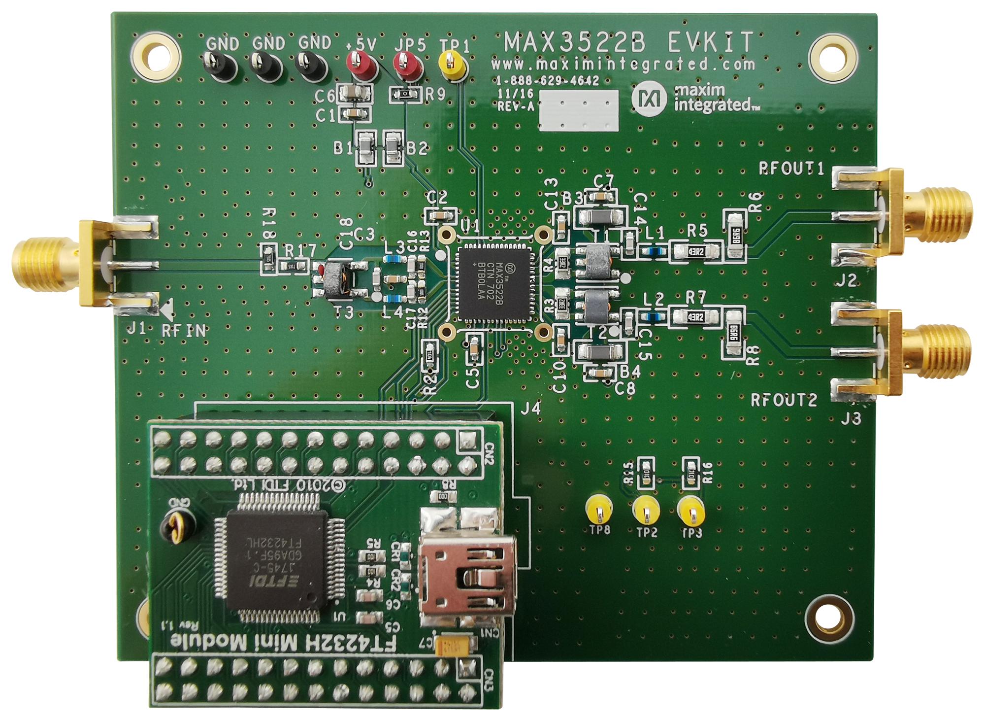 MAX3522BEVKIT# - Analog Devices - Evaluation Board, MAX3522B ...