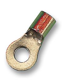 16 AWG RNB Series Uninsulated M5 Ring Tongue Terminal #10