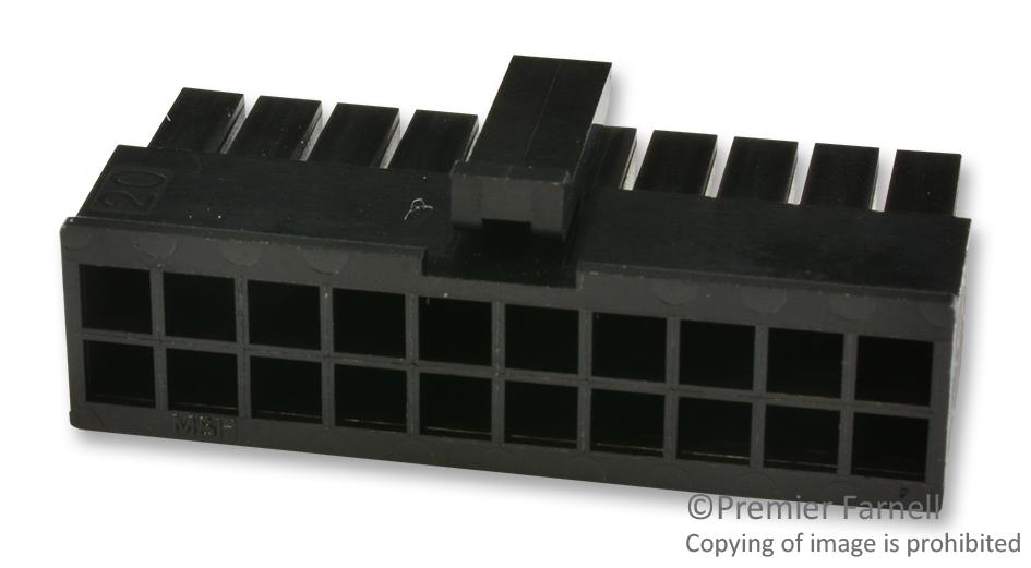 43025-2000 - Molex - Connector Housing, Dual Row, Micro-Fit 3.0 43025