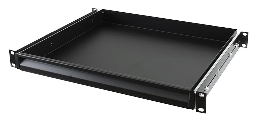 1U ラックケース penn elcom 1U Vented Rack Shelf & Magnetic Faceplate For 2 x Apple TV