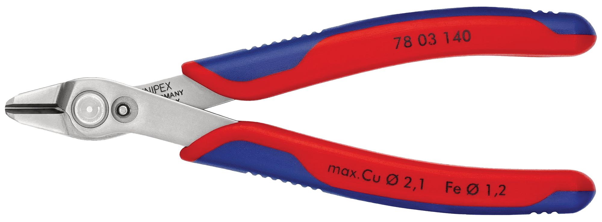 小判 78 03 140 KNIPEX, Cutter, Precision, 140 mm, Shear, 2.1 mm