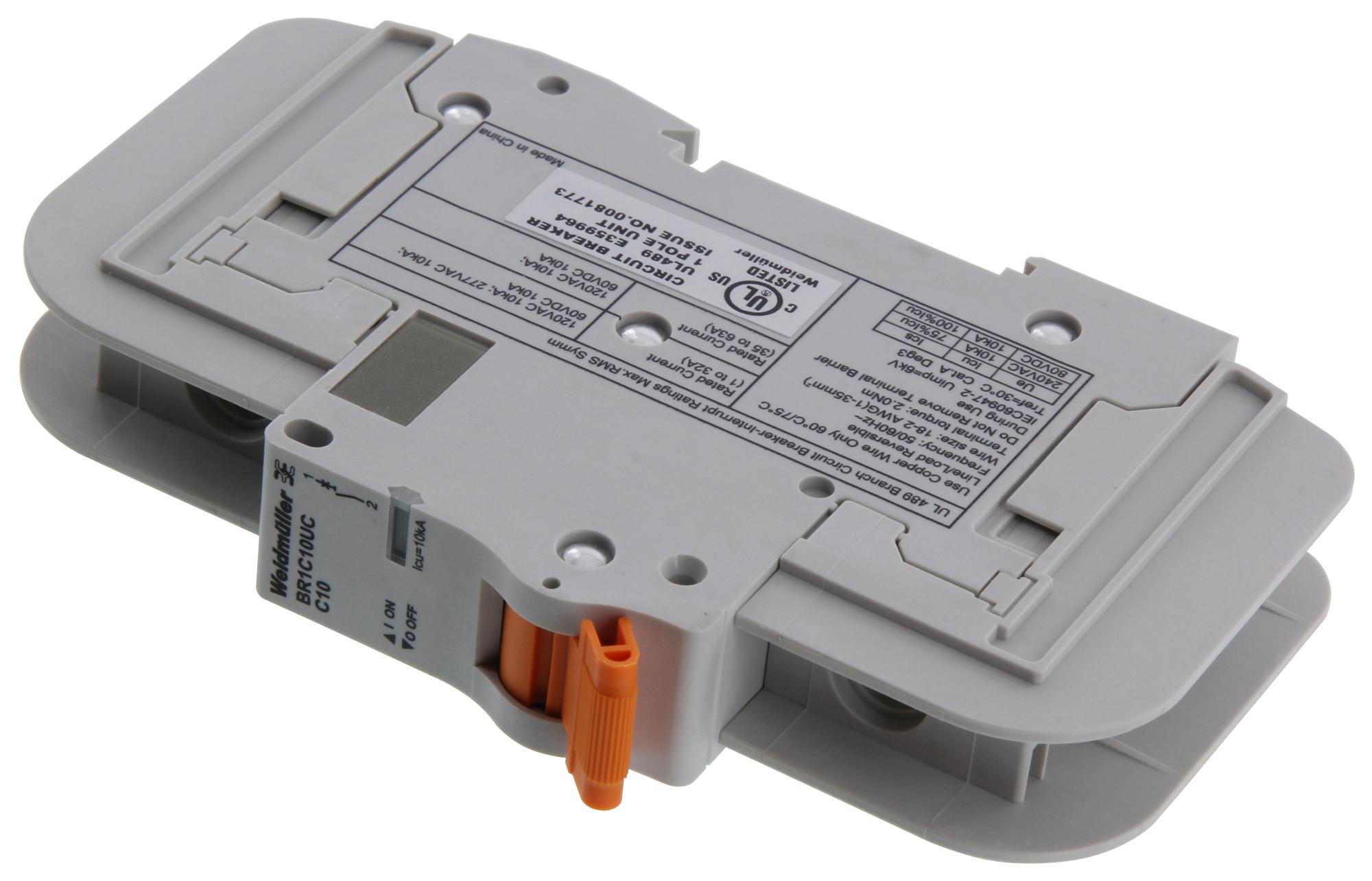 2477900000 Weidmuller BRANCH CIRCUIT BREAKER, 1 POLE, 10A