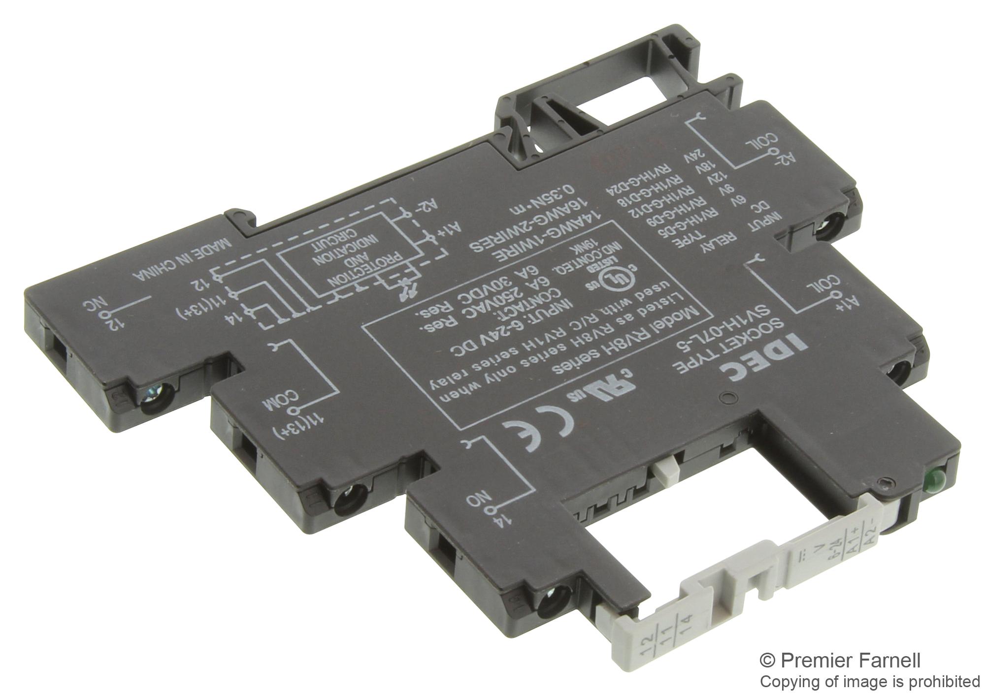 5 Items Relay Socket for Electromechanical Relay SV1H-07L-5