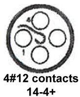 12 Contacts BACC45FM22-12SH BACC45FM22-12SH BACC45 Series Circular Connector Wall Mount Receptacle