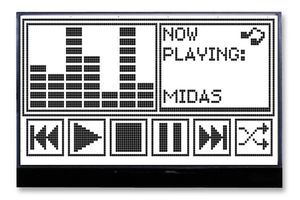 MIDAS DISPLAYS MCCOG128064K6W-FPTLW