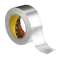 3M 1436, SILVER, 50M X 50MM