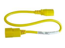 Multicomp Pro IEC C14 to C13 Power Cord, 10A, 250V, Multiple Colors