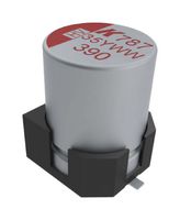 Low ESR is conditioned by a highly conductive polymer