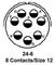 AMPHENOL INDUSTRIAL MS3102E24-6SW